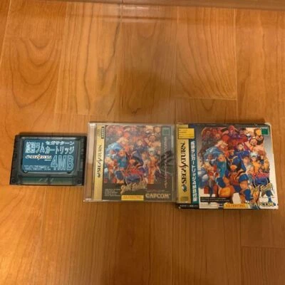 X-MEN VS STREET FIGHTER W/4MB RAM Box Sega Saturn Video Game From Japan USED - Image 1 of 4