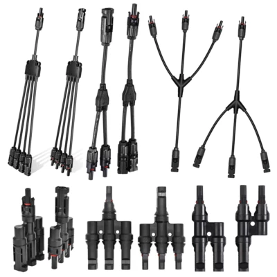JOYHUT Y T Solarstecker PV Stecker Verteiler Buchse Kupplung Sicherung PV für MC4 Kabel