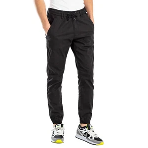 Reell Reflex 2 Pant LW Lightweight Black lockere Baumwoll Stoff Hose Sommer NEU - Bild 1 von 9