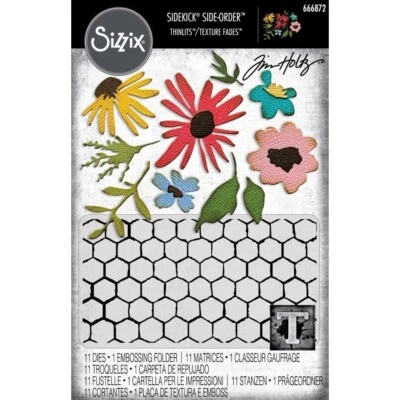 Tim Holtz Sizzix Sidekick Side Order Die ~ FLORISTRY ~ 666872 - Image 1 of 4