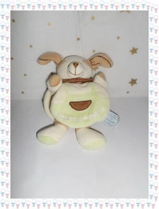 ㉛ - Doudou Peluche Chien Crème Marron Vert Copain Doudou et Compagnie - Imagen 1 de 3