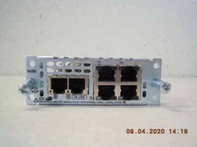 CISCO NIM-2FXS/4FXOP Network Interface Module FXS/FXO ISR 4000 Series Routers - Image 1 of 4