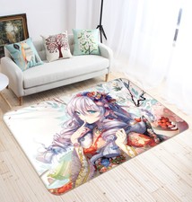 3D MmiHoYo 81 Japan Anime Game Non Slip Rug Mat Round Elegant Carpet UK