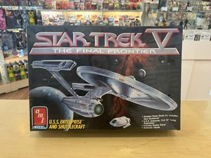 Star Trek V The Final Frontier USS Enterprise and Shuttlecraft *SEALED* 1991 AMT - Picture 1 of 2