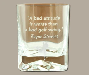 Payne Stewart Commemorative Double Old Fashioned Glas - Brandneu! - Bild 1 von 3