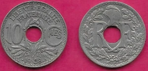 FRANCE 10 CENTIMES .1938. DOTS VF-XF LIBERTY CAP ABOVE WREATH SURROUNDS,CENT - Picture 1 of 1