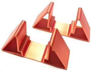 Playstation 4 SLIM Vertical Support Foot Stand Sits Upright BRIGHT Red FAST Ship - Picture 1 of 7