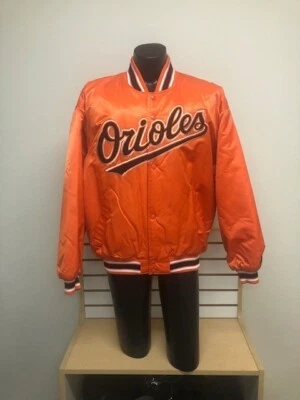 Baltimore Orioles Throwback Satin Starter Chaqueta Naranja Talla XLarge Bonita Foto 1 de 2