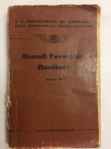 1949 Aircraft Powplant Handbook-C.A, A, Manual técnico n.o 107 - Imagen 1 de 9