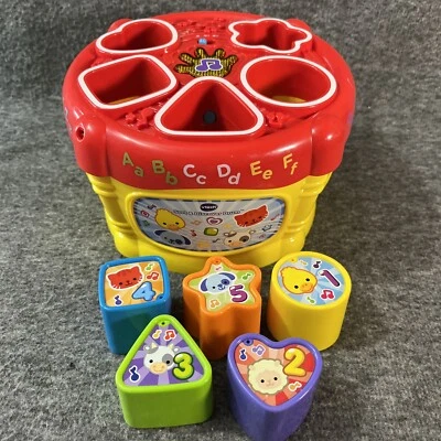 Tambor VTech Sort and Discover, música amarilla roja Foto 1 de 4