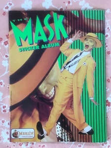 The Mask Merlin Collections COMPLETE Sticker Album Rare Jim Carrey 1994 Movie - Picture 1 of 10