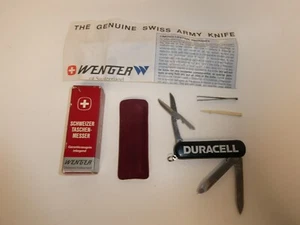 VTG Wenger DURACELL Authentic Swiss Army Knife Esquire 6 Tools 7 Functions Black - Picture 1 of 19