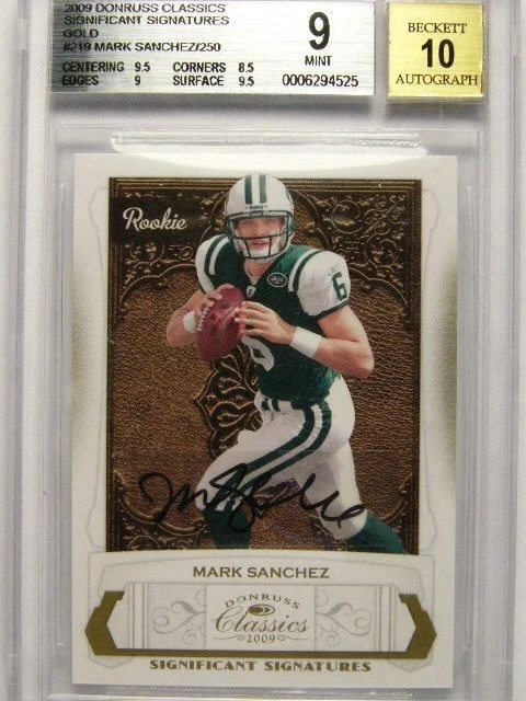 2009 Donruss Classics Mark Sanchez auto rc rookie #D170/250 BGS 9 - Image 1 of 1