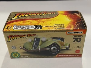 Matchbox Indiana Jones 1936 Auburn Speedster 851 Yellow 2023 New - Bild 1 von 1