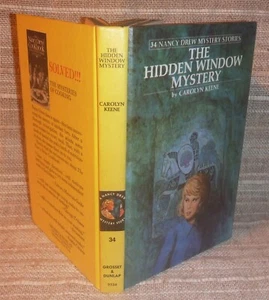 Nancy Drew #34 Hidden Window Mystery - Yellow Spine Matte Hardcover EXC! - Imagen 1 de 3