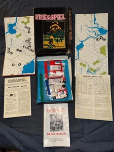 1970 Kriegspiel Game by Avalon Hill Complete With Box  German WWII War Strategy - Picture 1 of 2