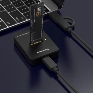 M.2 NVME Externes SSD-Gehäuse für M.2 NGFF Sata SSD-Dockingstation (SD01A) DE - Afbeelding 1 van 10