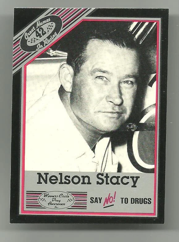 1989 Vintage Winners Circle #42 Nelson Stacy Race Card NrM Hi Grade - Image 1 of 1