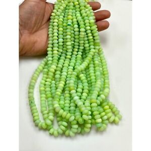 Olive Green Opal Gemstone Beads,  Genuine Opal Rondelle Beads Size 10mm 16" Long