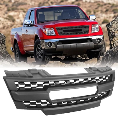 Front Grille For 2009-2016 Nissan Frontier Black Bumper Grill W/O Lights - Image 1 of 4