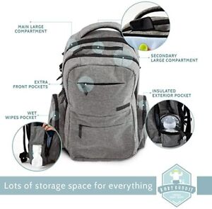 Premium Baby Diaper Backpack with Insulated Pockets - Stylish & Functional