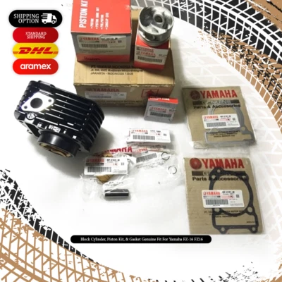 Блок цилиндров, поршневой комплект и прокладка подлинные подходят для Yamaha FZ-16 FZ16 - Изображение 1 из 4