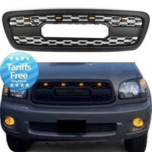 Front Grille Fits for 1st Gen Sequoia 2001-2004 W/Light Letters Matte Black - Bild 1 von 6