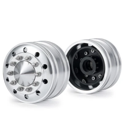 2/4PCS Vorderrad Felgen Upgrade für RC 1/14 Tamiya Tractor Truck RC Car - Bild 1 von 4