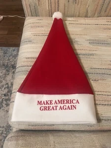 Donald Trump MAGA Weihnachten Nikolausmütze 2024 Offizielle Kampagne Sieg XMAS HAT! - Bild 1 von 4