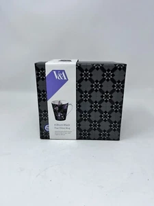 V &A Victoria & Albert Museum London Kilburn Black Fine China Mug NIB Inv#23 - Picture 1 of 9