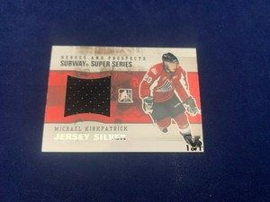Michael Kirkpatrick Subway Super JerseyCard 2015/2016 ING Black Vault NM MT