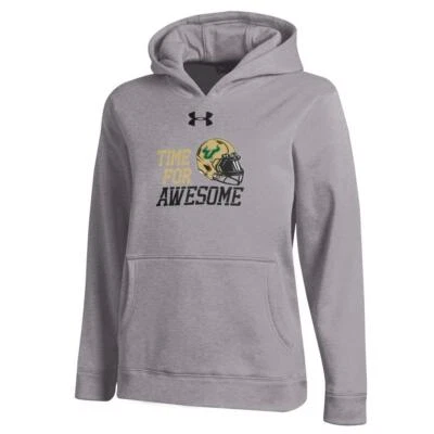 Sudadera con capucha Under Armour gris brezo juvenil South Florida USF Bulls Foto 1 de 4
