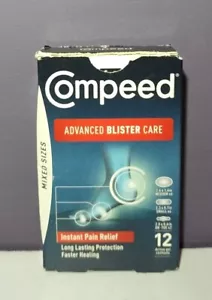 Compeed Advanced Blister Care -Instant Pain Relief -12 active gel cushions - NEW - Picture 1 of 5