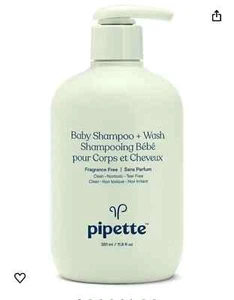 Pipette Baby Shampoo + Wash Fragrance Free Gentle 351 ml 11.8 fl oz Sealed - Picture 1 of 4