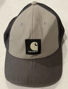 Rugged Flex® Twill Mesh-Back Logo Patch Cap Gray Men's Workwear Snapback 2023 - Picture 1 of 5