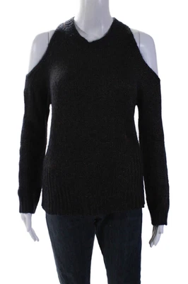 Suéter pulôver feminino Intermix malha ombro frio detalhe marrom tamanho P - Imagem 1 de 4