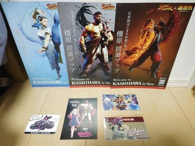 Street Fighter TGS2025 Flyer Set Ryu Ken ChunLi Viper Stickers 5 pcs - Image 1 of 4