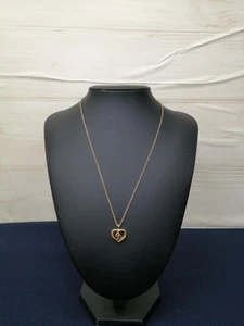 CHRISTIAN DIOR CD logo heart necklace Japan - Picture 1 of 6