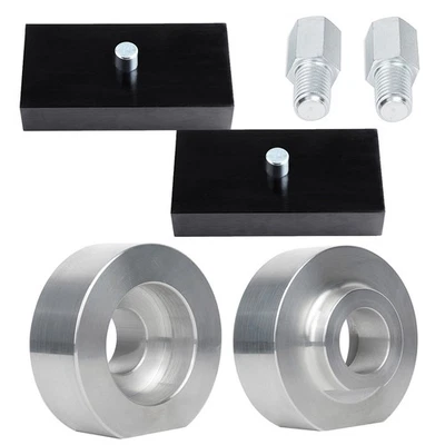 2" Front 1" Rear Leveling Kit 2WD Silver For 2000-18 Ford F-250 F-350 Super Duty - Image 1 of 4