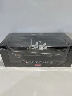 Chevrolet Impala 1/18 Sunstar 1961 negro y dorado convertible Lowrider Foto 1 de 3