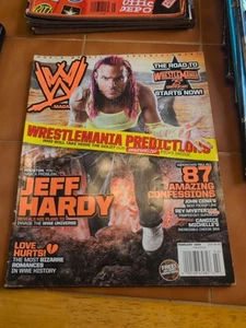 WWE Magazine February 2009 Jeff Hardy No Poster Vintage Hardy Boys Wrestlemania - Picture 1 of 1