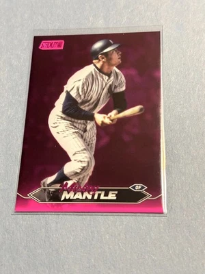 2024 Topps Stadium Club - Mickey Mantle #136 Pink Foil - Image 1 of 2