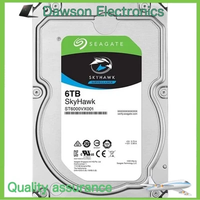 Seagate ST6000VX001 SkyHawk 6TB 3.5" Internal Hard Drive Disk SATA 6.0Gb/s 256MB - Image 1 of 4