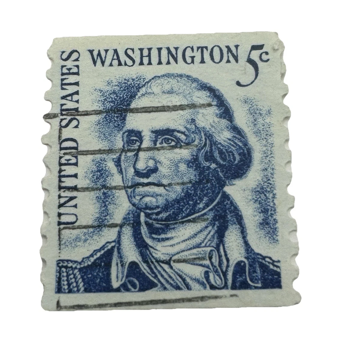 ジョージワシントン5セントブルー米国郵便1962年使用済切手 ジョージワシントン5セントブルー米国郵便1962年使用済切手 RARE