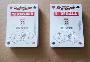 2 Mazzi di Carte da Gioco Dal Negro Gadget  Amaro Montenegro - Sigillate - Foto 1 di 2