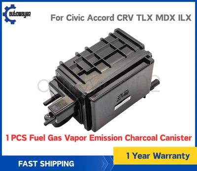 1PCS For Civic Accord CRV TLX MDX ILX Fuel Gas Vapor Emission Charcoal Canister Foto 1 de 4