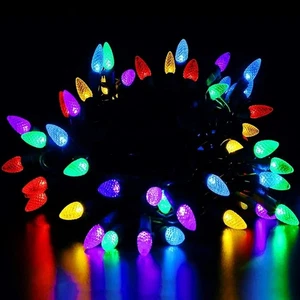 C3 Outdoor Christmas Lights, 18Ft 50 LED Commercial Grade String Lights Color - Picture 1 of 7