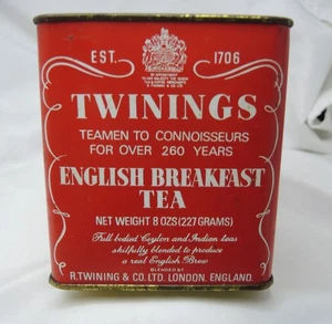 Twinings Irish Breakfast Tea Vintage Blechdose in gutem Zustand leer vor 70er - Bild 1 von 5