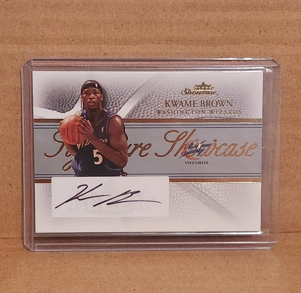 2004-05 Fleer Showcase Kwame 棕色签名展示金签名/150 — 第 1/4 张图片
