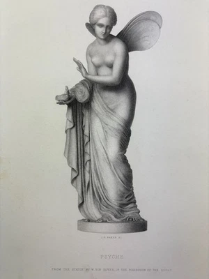 J.C. Baker, Psyche, Statue von Hoyer um 1820 - Bild 1 von 4